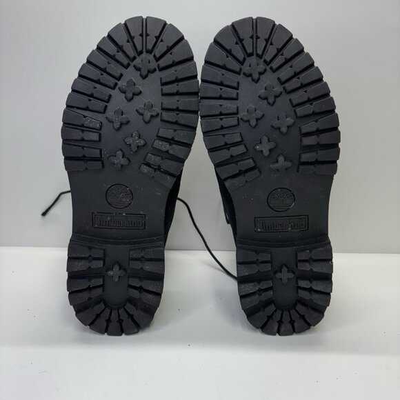 Timberland Womens Premium Black Nubuck 6" Waterproof Boots Sz 7M 8658A Insulated - Picture 15 of 16
